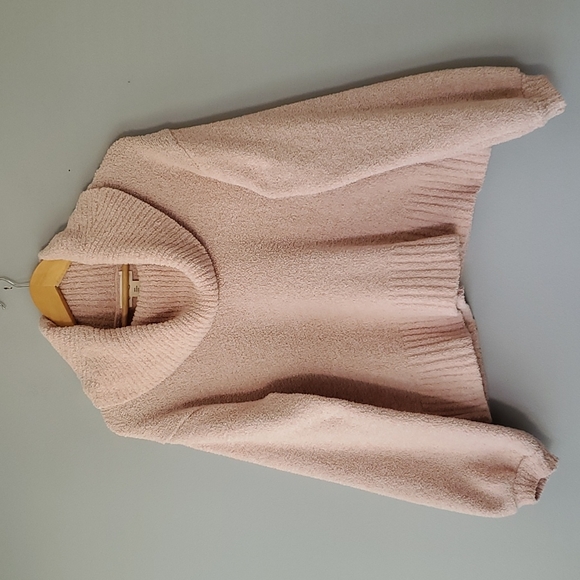 Jessica Simpson Sweaters - Jessica Simpson Blush Pink Soft Long Sleeve Cowlneck Sweater Medium